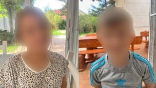 Das Bild zeigt die zwei Geschwister aus Lahr verpixelt.