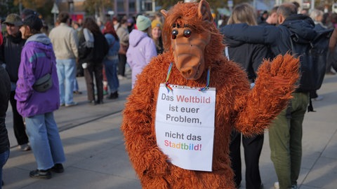 Impressionen von der Demo gegen Stadtbild-Aussage in Freiburg