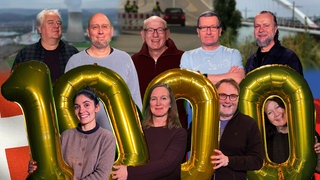 Die 1.000ste Sendung von Dreiland aktuell wird am 7. Februar ausgestrahlt - die Dreiland-Readktion im SWR Freiburgt freut sich 