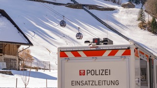 Blick auf die Zwischenstation Trübsee der Gondelbahn Titlis Xpress Engelberg-Trübsee.
