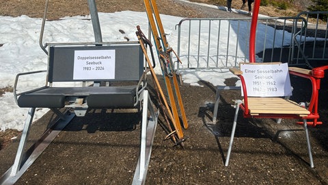 Die Sessellifte der Seebuckbahn.