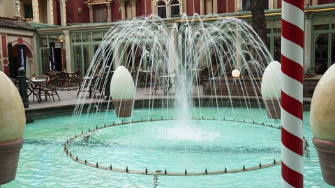 Ein Springbrunnen im Europa-Park. Auch dafür braucht der Freizeitpark Grundwasser.