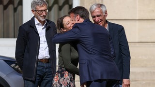 Am Mittwochmorgen wurden Cécile Kohler und Jacques Paris von Emmanuel Macron in der französischen Hauptstadt empfangen.