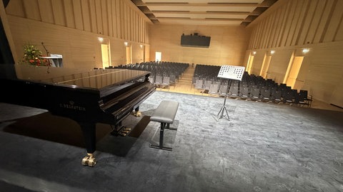 Der große Konzertsaal im Staufener FaustForum. Beim Bau wurde auf eine ganz besondere Akustik geachtet.