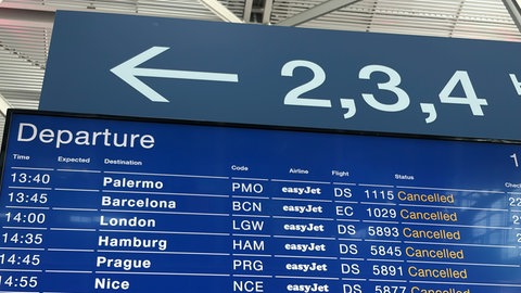 Wegen ungünstiger Windverhältnisse sind zuletzt viele Flüge am Euroairport ausgefallen.