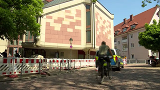Neue Synagoge in Freiburg von außen