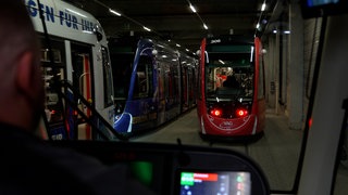 Der Fahrzeugservice der Straßenbahnen in Freiburg.