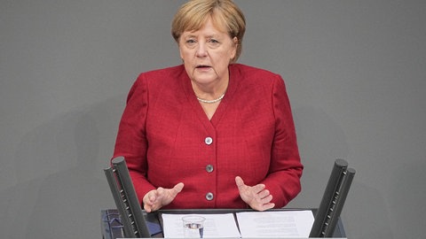 Bundeskanzlerin Angela Merkel noch zu ihrer aktiven Zeit - Symbolbild