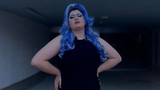Tizian Fuchs (21) hatte im Juni 2025 seinen ersten Auftritt als Dragqueen in Freiburg.