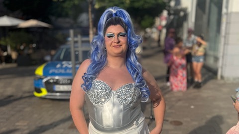 Dragqueen Madame Tiz war Mitorganisatorin des ersten CSDs in Tuttlingen diesen Jahres.