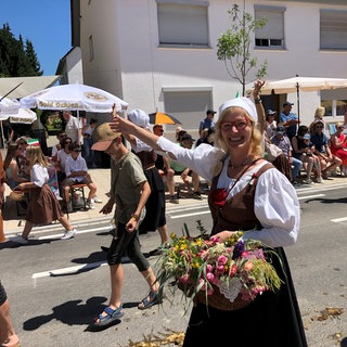 Der große Festumzug beim Kinder- und Heimatfest Laupheim