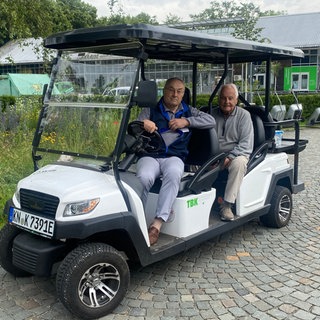 Elektromobil auf Hauptfriedhof Konstanz