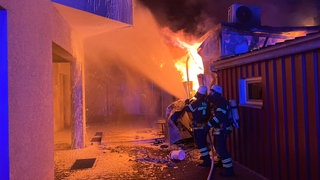 Brand in einer Imbissbude in Markdorf