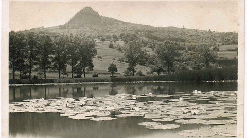 Historisches Bild vom Alten Binninger See aus dem Jahr 1930.