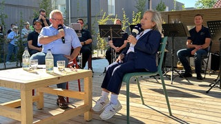 Auf der Landesgartenschau in Wangen ist beim SWR-Talk die Schauspielerin ChrisTine Urspruch zu Gast.