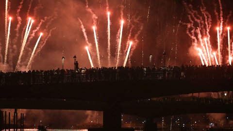 Das Feuerwerk beim Konstanzer Seenachtfest. Über die Zukunft des Seenachtfestes debattiert derzeit der Gemeinderat. (Archivbild)