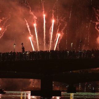 Das Feuerwerk beim Konstanzer Seenachtfest. Über die Zukunft des Seenachtfestes debattiert derzeit der Gemeinderat. (Archivbild)