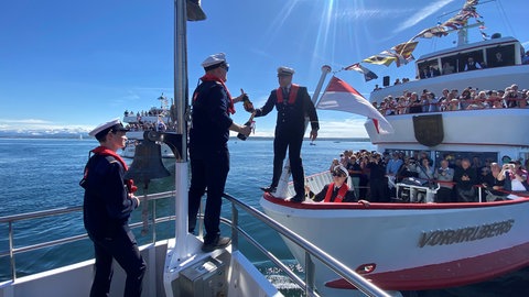 Flottensternfahrt vor Meersburg (Archiv).