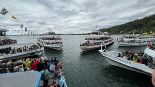 Flottensternfahrt vor Bregenz 2025.
