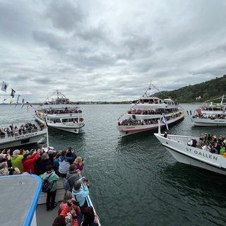 Flottensternfahrt vor Bregenz 2025.