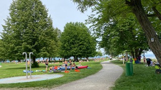 Das Freibad "Hörnle" in Konstanz ist das größte Strandbad am Bodensee. Viele Strandbäder starten am Wochenende in die Badesaison. 