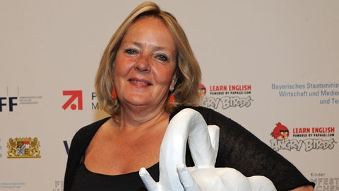 Die Produzentin Gabriele M. Walther nach der Verleihung des Kinder-Medien-Preises "Der Weiße Elefant" auf dem Münchner Filmfest
