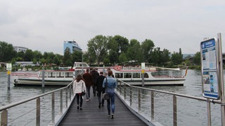 Eine Anlegestelle am Konstanzer Seerhein, wo künftig der Wasserbus halten könnte.