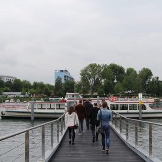 Eine Anlegestelle am Konstanzer Seerhein, wo künftig der Wasserbus halten könnte.