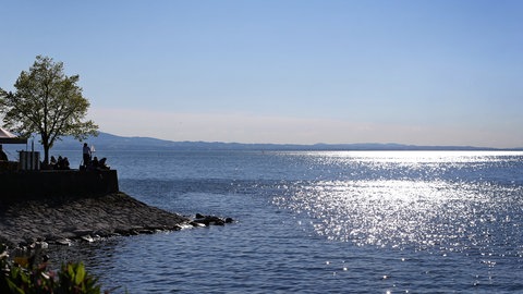 Der Bodensee vor Lindau. Hier ertrank ein junger Mann bei einem Bootsausflug.