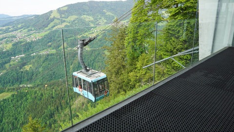 An der Karrenseilbahn in Dornbirn laufen Reparaturarbeiten
