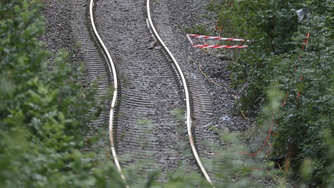 Die Gleise, auf denen der Regionalexpress RE55 bei Riedlingen verunglückt ist.