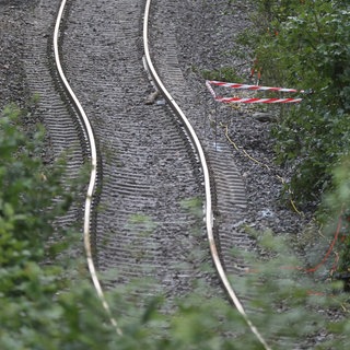 Die Gleise, auf denen der Regionalexpress RE55 bei Riedlingen verunglückt ist.