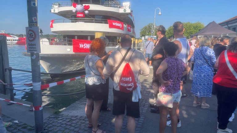 Und auch das Team von SWR3 war für die Fans beim Seenachtfest.