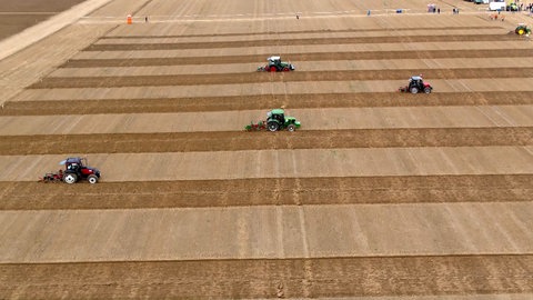 Weltpflügermeisterschaften 2018 rund um das Hofgut Einsiedel (Kreis Tübingen).