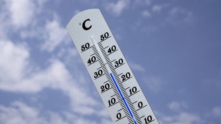 Ein Thermometer misst die Außentemperatur: Studierende der HTWG Konstanz haben eine eigene Wetterplattform für den Bodensee entwickelt.