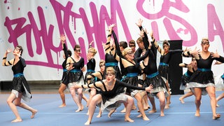 Eine Turngruppe beim Landesturnfest 2024. Ab sofort können sich Vereine für das Landesturnfest 2026 in Konstanz anmelden.