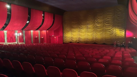Ein Kinosaal in Ravensburg. Im Kino am Frauentor werden während der Filmtage Oberschwaben ausgewählte Filme gezeigt.