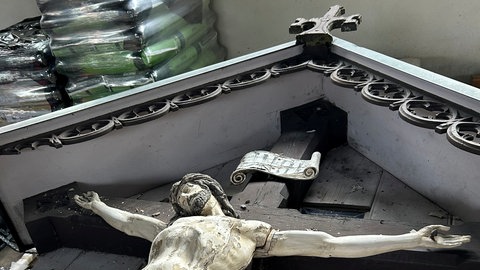 Hohkreuz Sigmaringen vor der Restaurierung