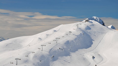 Sessellift im Skigebiet Damüls-Mellau. 