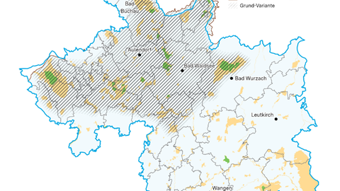 Das Suchraumgebiet des Biosphärengebiet Oberschwaben.