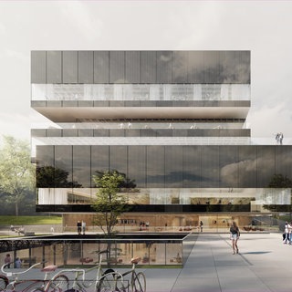 Der Entwurf für einen Neubau an der Uni Konstanz. Das "Forum Konstanz" soll das Tor zur Universität werden, so die Verantwortlichen der Hochschule.