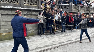 Traditioneller Brauch in Überlingen: Das Einschnellen der Fastnacht an Dreikönig.