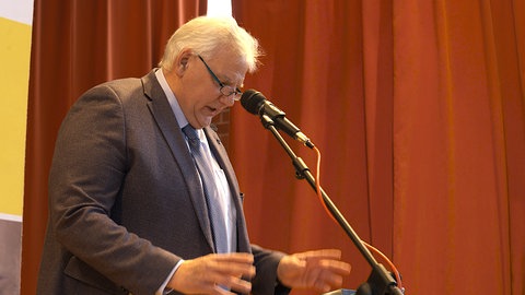 Karl Endriß spricht beim Kreisbauerntag in Sigmaringen