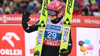 Skispringerin Agnes Reisch aus Isny im Allgäu hofft auf einen Podestplatz bei den Olympischen Winterspielen.
