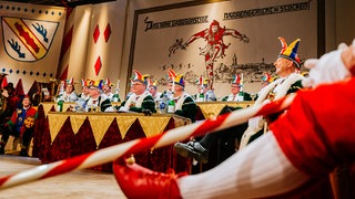 Das Richterkollegium des Stockacher Narrengerichts.