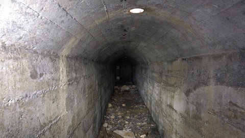Ein Luftschutzbunker, der von Archäologen in Konstanz untersucht wurde
