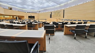 Der Plenarsaal vom baden-württembergischen Landtag. Fünf Abgeordnete aus der Region Bodensee-Oberschwaben sind in neuer Landesregierung.