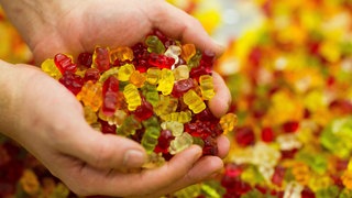 Zwei Hände voll Gummibärchen. In Ingoldingen haben Einbrecher die Süßigkeitenvorräte in einem Sportheim geplündert.
