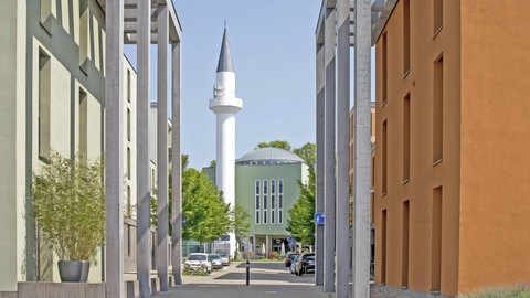 Die Moschee in Konstanz: Dort ist es zu einem Polizeieinsatz gekommen, nachdem ein Mann den Imam mit einem Messer bedroht hatte.