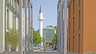Die Moschee in Konstanz: Dort ist es zu einem Polizeieinsatz gekommen, nachdem ein Mann den Imam mit einem Messer bedroht hatte.